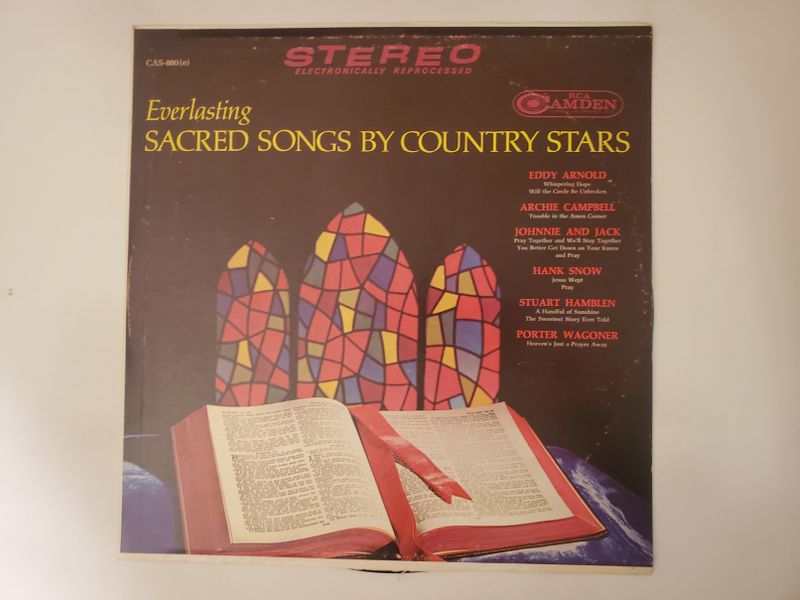 Various Artists Everlasting Sacred Songs by Country Stars vinyl record
